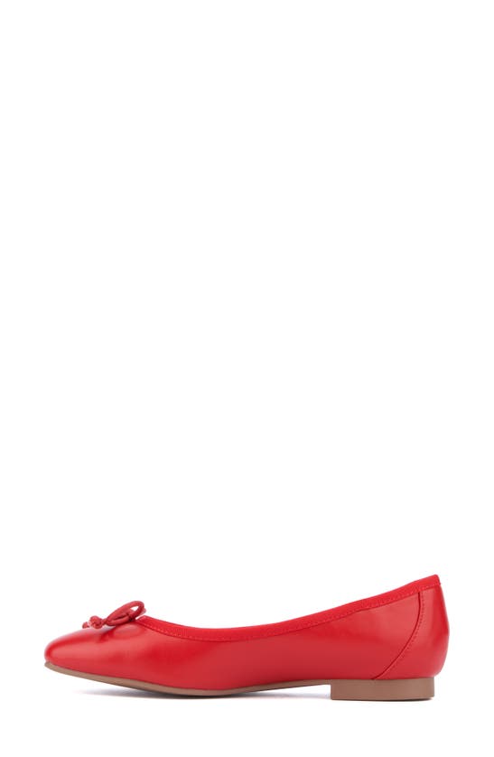 Shop New York And Company Paulina Ballet Flat In Red