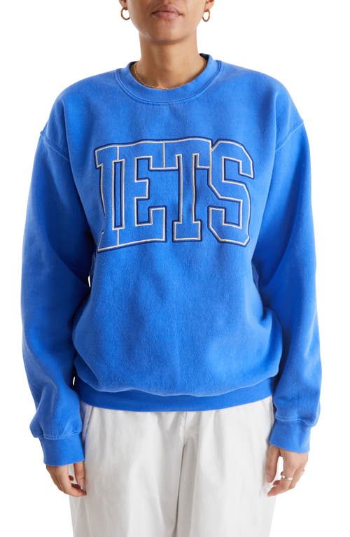 iets frans Embroidered Sweatshirt in Blue
