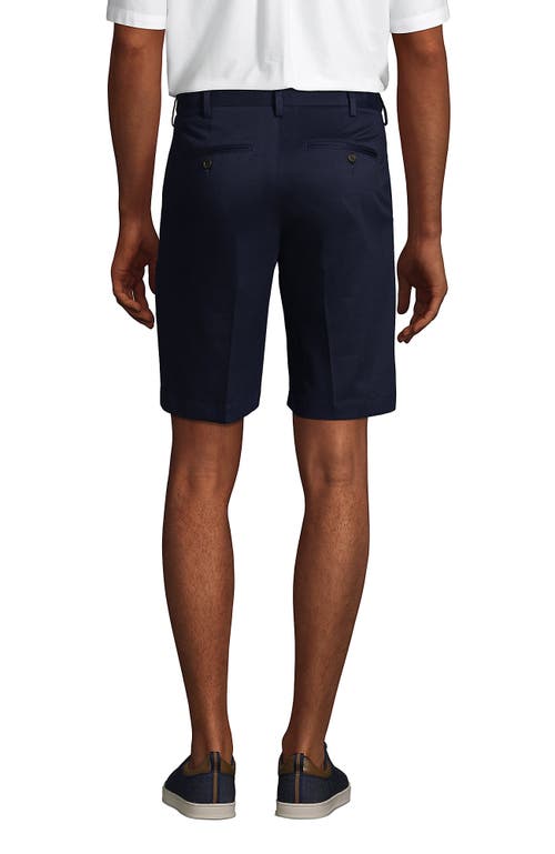 Lands' End Comfort Waist 9" No Iron Chino Shorts In Radiant Navy