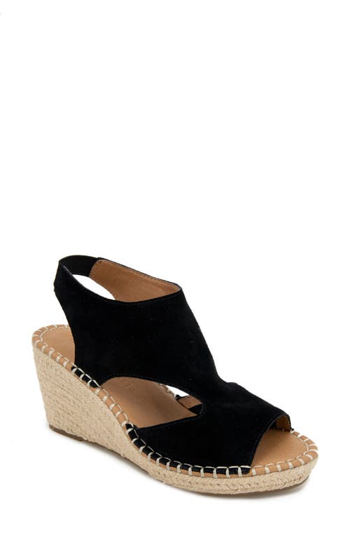 GENTLE SOULS BY KENNETH COLE Cody Espadrille Wedge Sandal Black at Nordstrom,