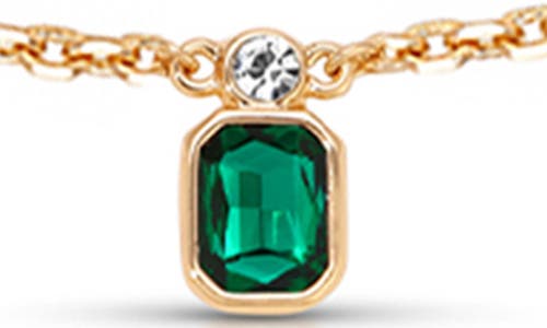 Ettika Deco Charm Necklace In Green