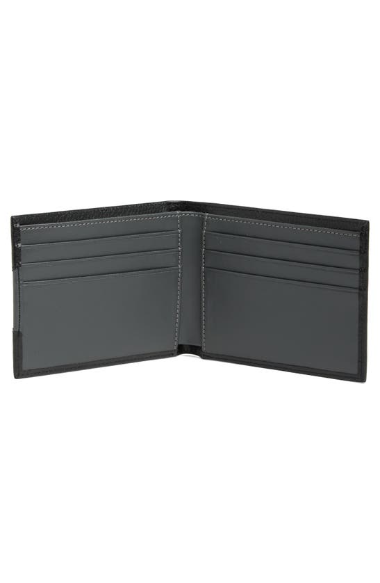 Shop Original Penguin Leather Bifold Wallet In Black