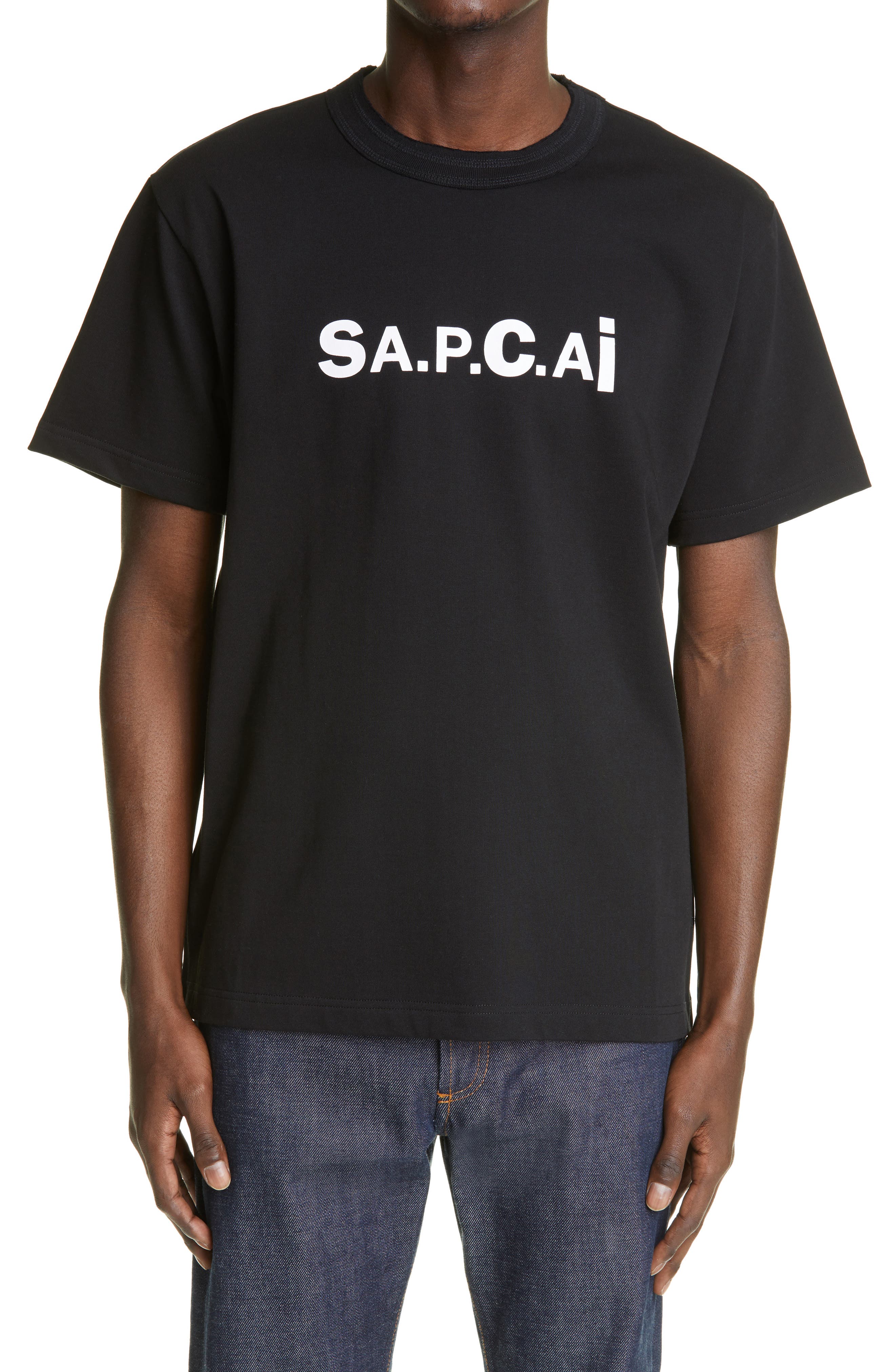 A.P.C. Grey Sacai Edition Kiyo T-Shirt | Smart Closet