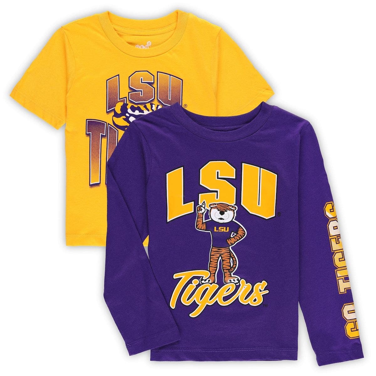 Outerstuff Preschool Purple/Gold LSU Tigers Game Day T-Shirt Combo Pack |  Nordstrom