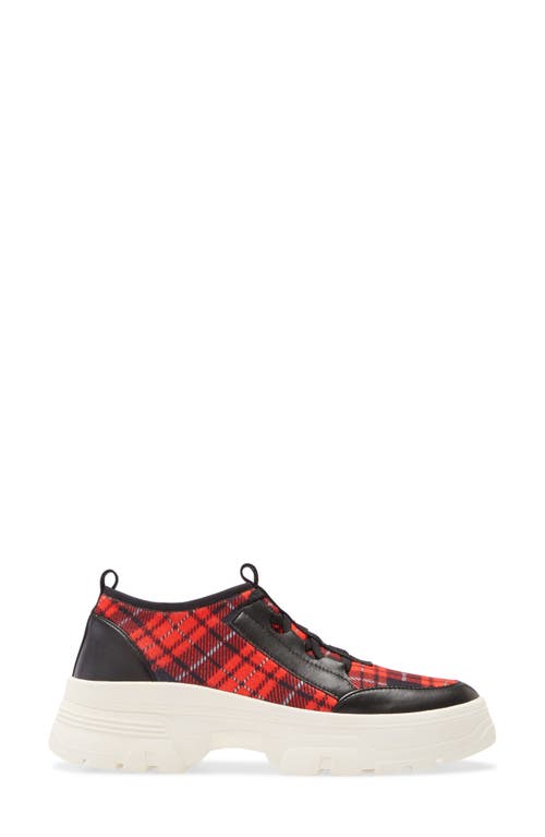 Shop Linea Paolo Rowen Sneaker In Black/red Print Fabric