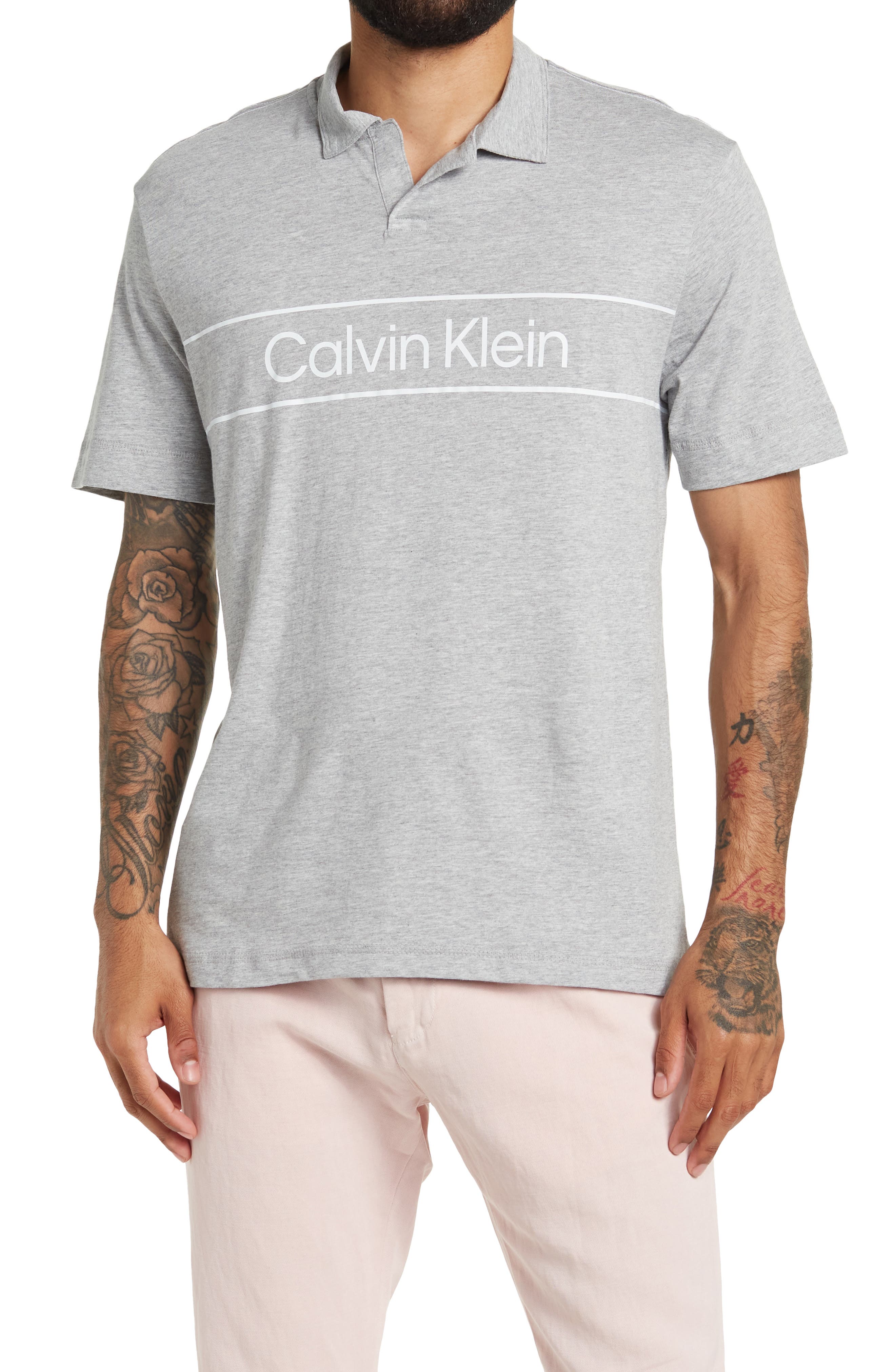 calvin klein slub polo