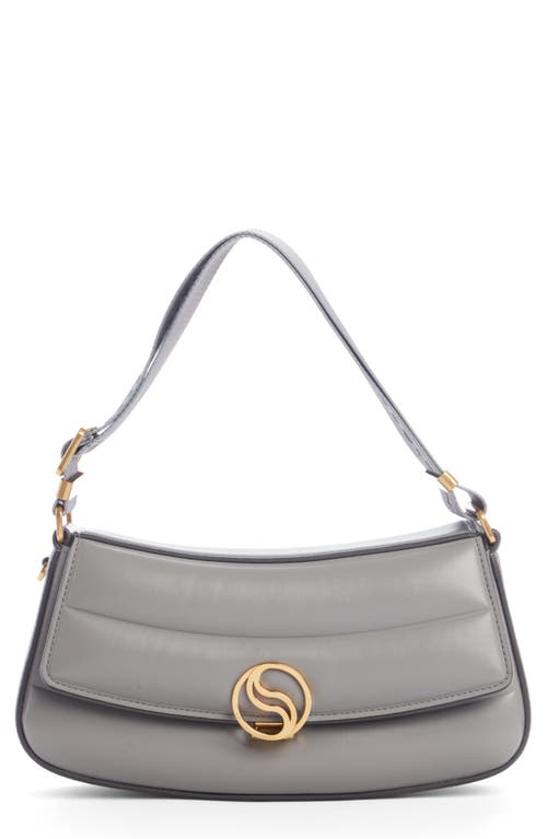 Stella McCartney Small Monogram Quilted Faux Leather Shoulder Bag in 1506 Smoke at Nordstrom