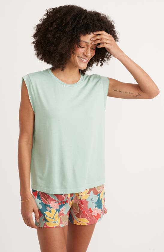 Shop Marine Layer Devin Muscle Tank In Birds Egg