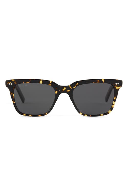 Billie 52mm Polarized Rectangular Sunglasses in Brown Multi