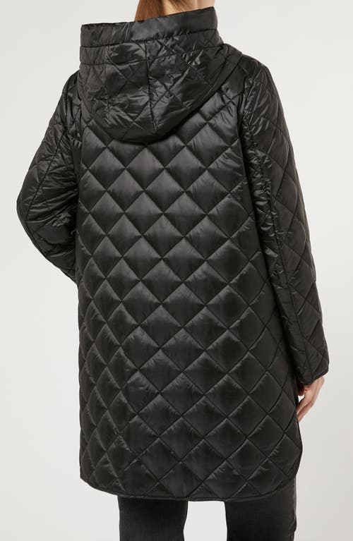 Shop Marina Rinaldi Blasone Water Repellent Quilted Jacket In Black