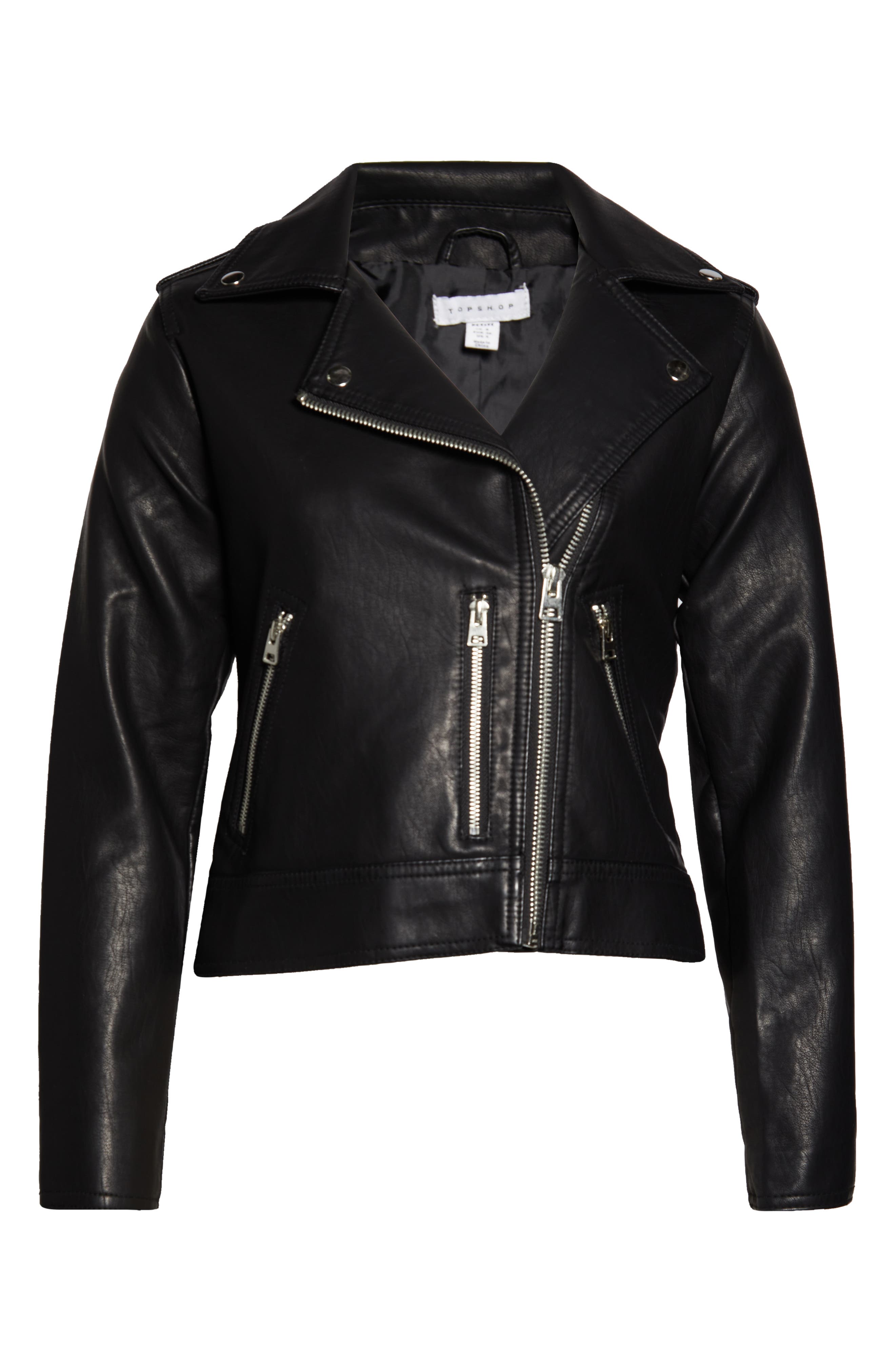 topshop faux leather motorcycle jackets