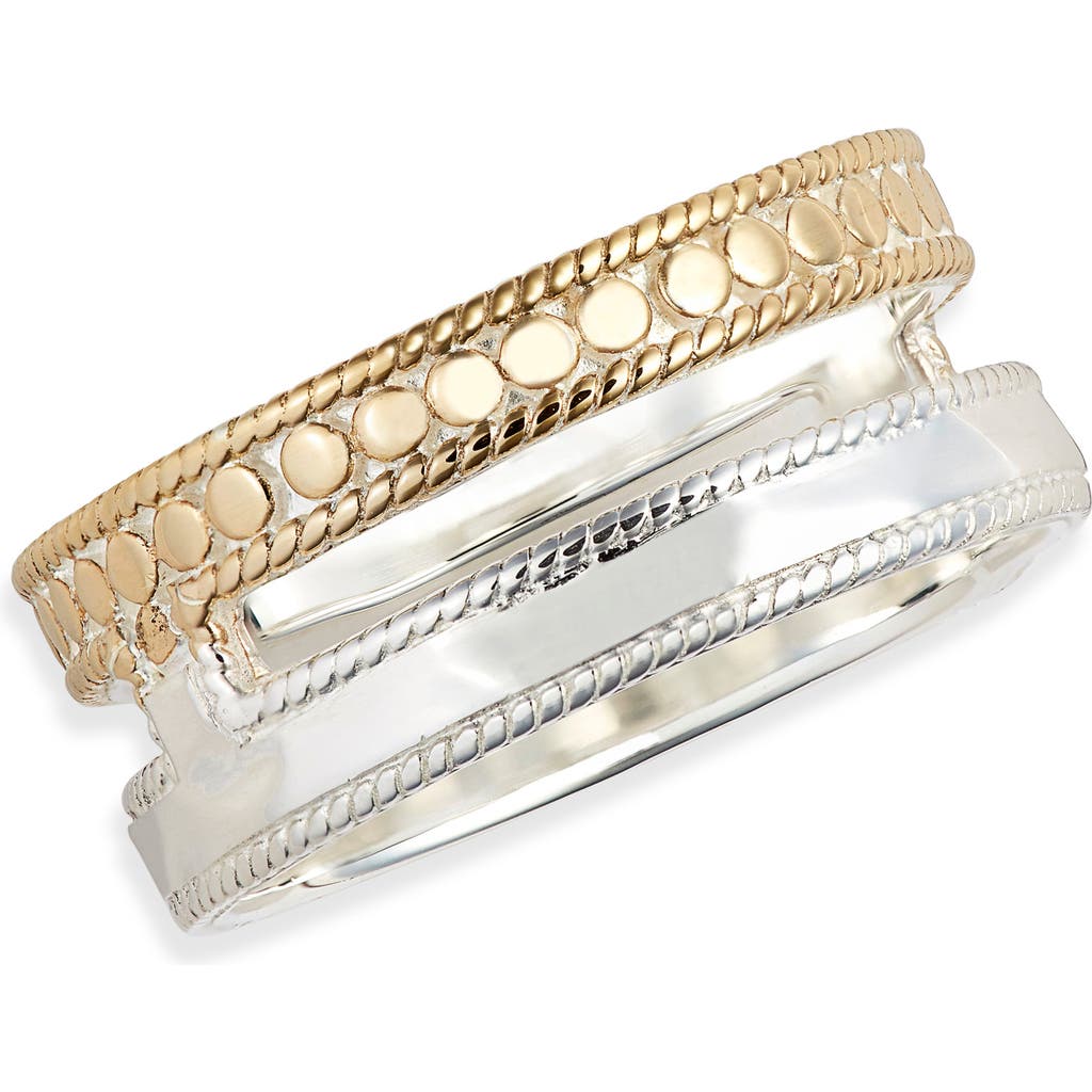 Anna Beck Two-tone Stack Ring In Gold/silver