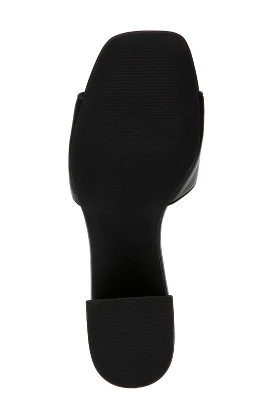 Shop Steve Madden Santana Slide Sandal In Black Leather