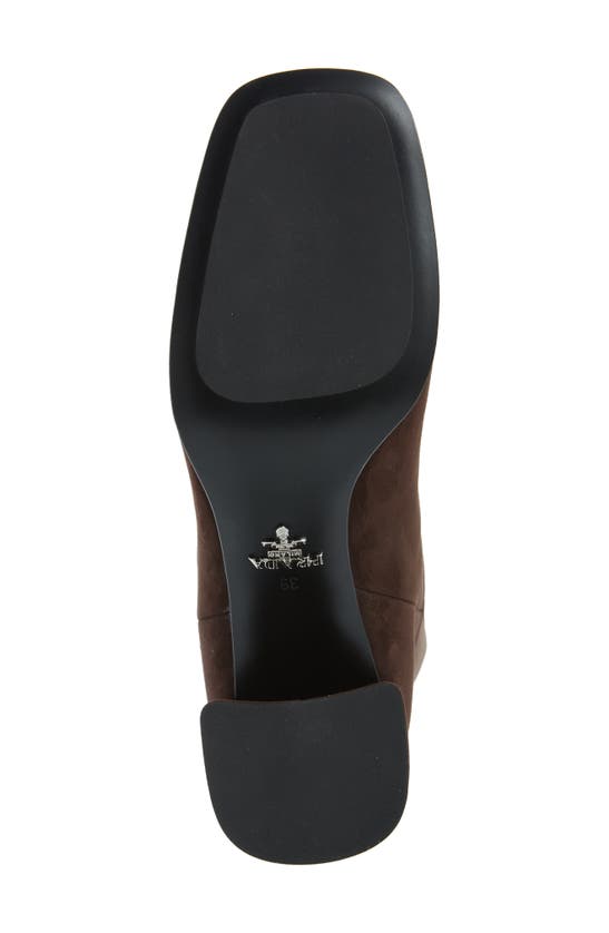 Prada Logo Knee High Boot In Moro