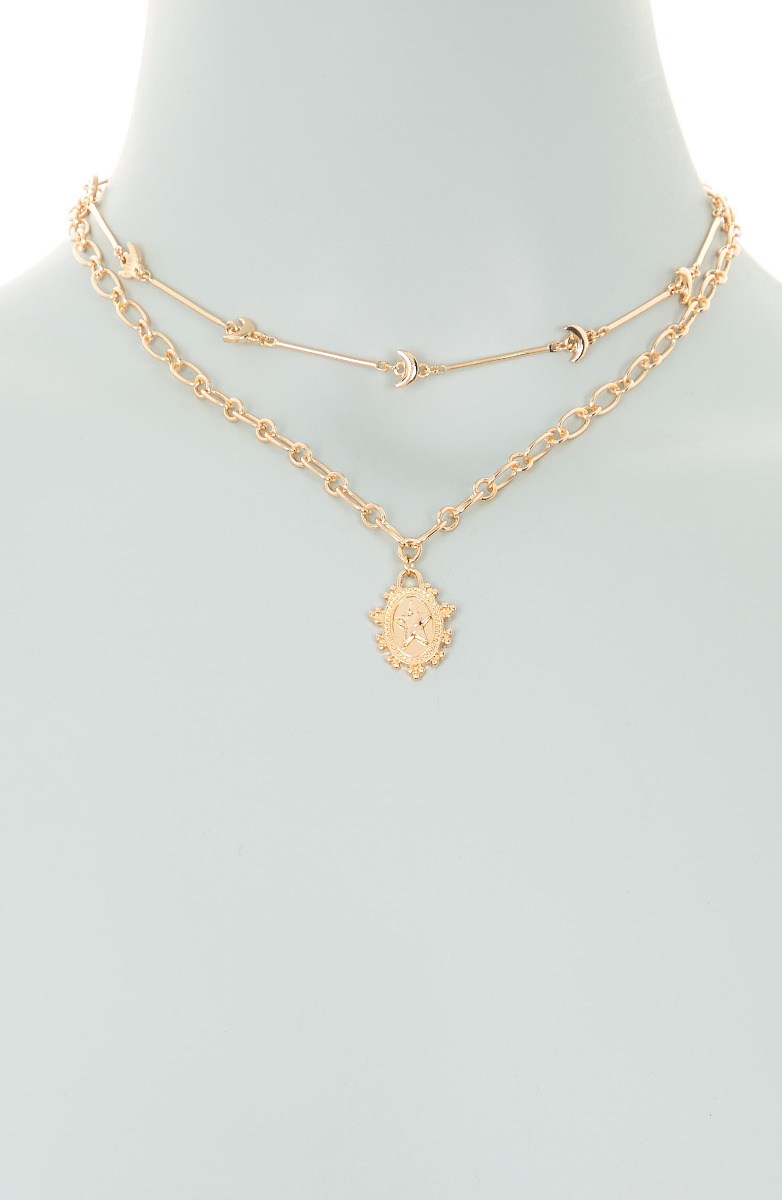 Melrose and Market Celestial Pendant Necklace Set Nordstromrack