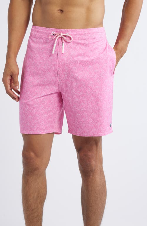 johnnie-O Tickled Pink Swim Trunks in Cabo 