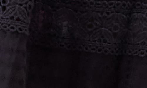 Melissa Odabash Victoria Lace Trim Cotton Cover-up Tunic In Black