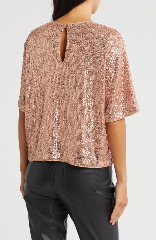 WISHLIST WISHLIST SHORT SLEEVE SEQUIN TOP