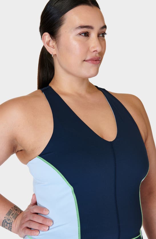 Shop Sweaty Betty Power Racerback Tank In Breeze Blue