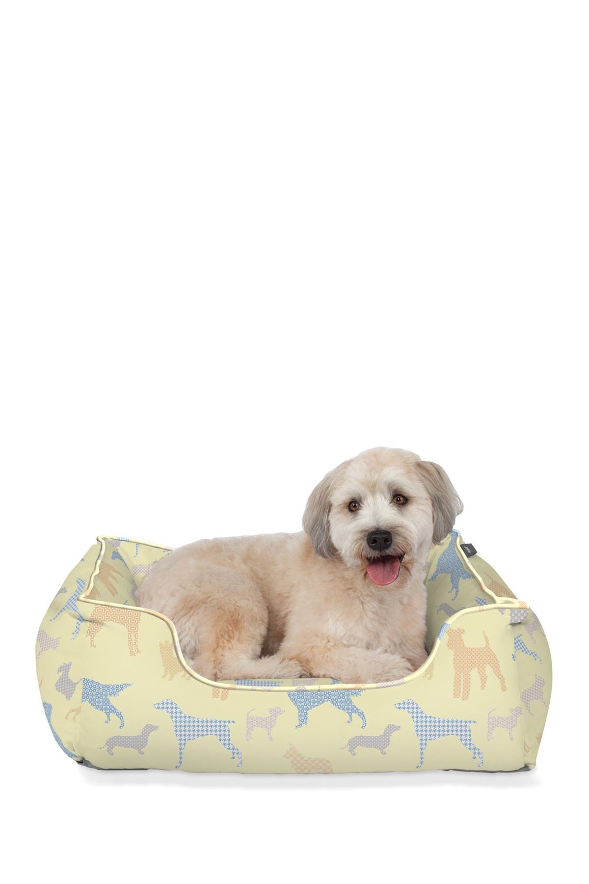 Fringe Studio Yellow Calico Dog Medium Rectangular Cuddler Nordstrom Rack
