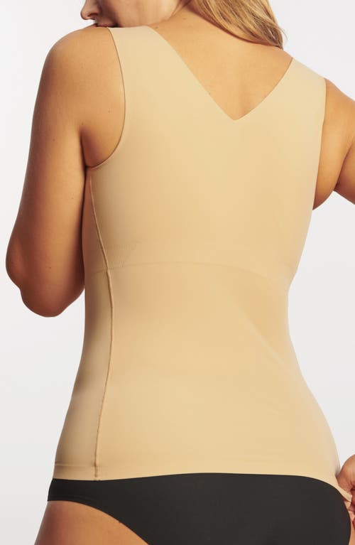 Evelyn & Bobbie Women's Neutrals Structured Scoop Bra Tank In Sand In Sand