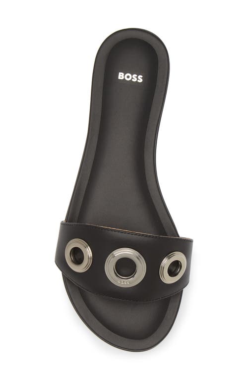 Shop Hugo Boss Boss Millie Slide Sandal In Black