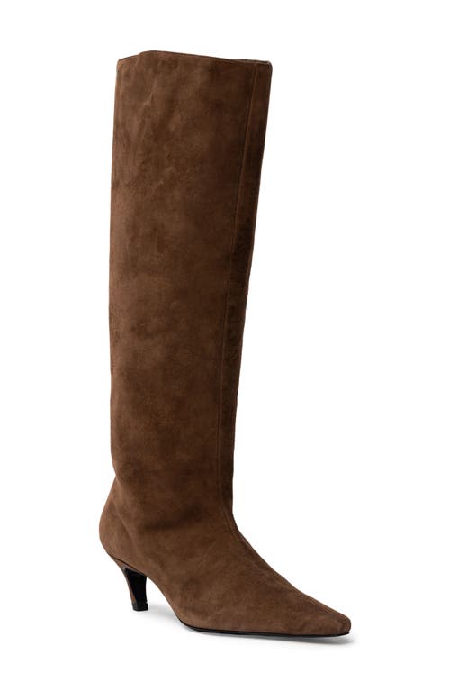 BLACK SUEDE STUDIO Stass Slouch Boot in Brown 