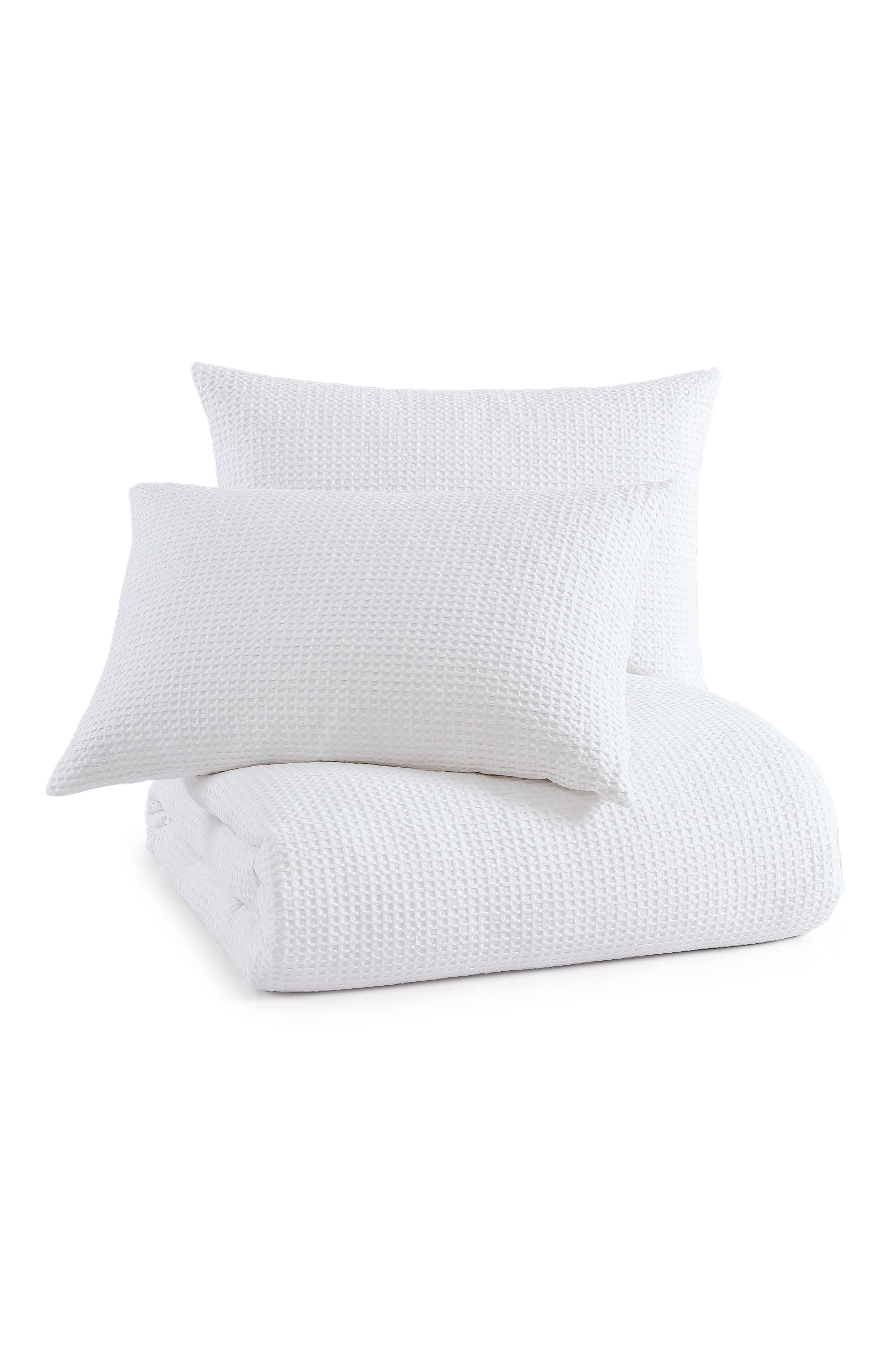 DKNY Modern Waffle Cotton Comforter & Sham Set Nordstrom