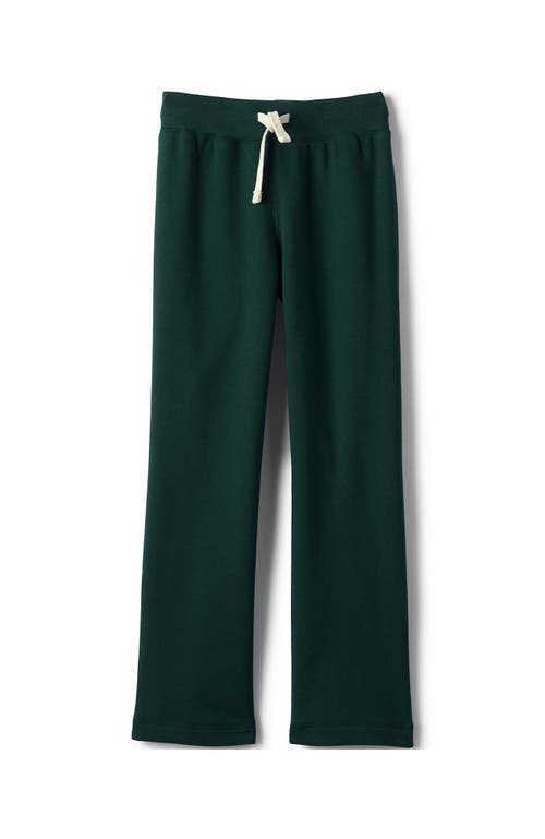 Shop Lands' End School Uniform Girls Sweatpants In Evergreen