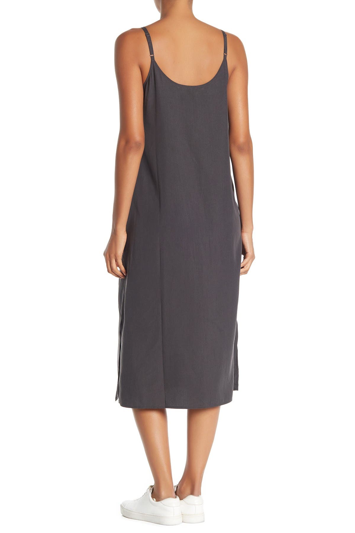 eileen fisher cami midi dress