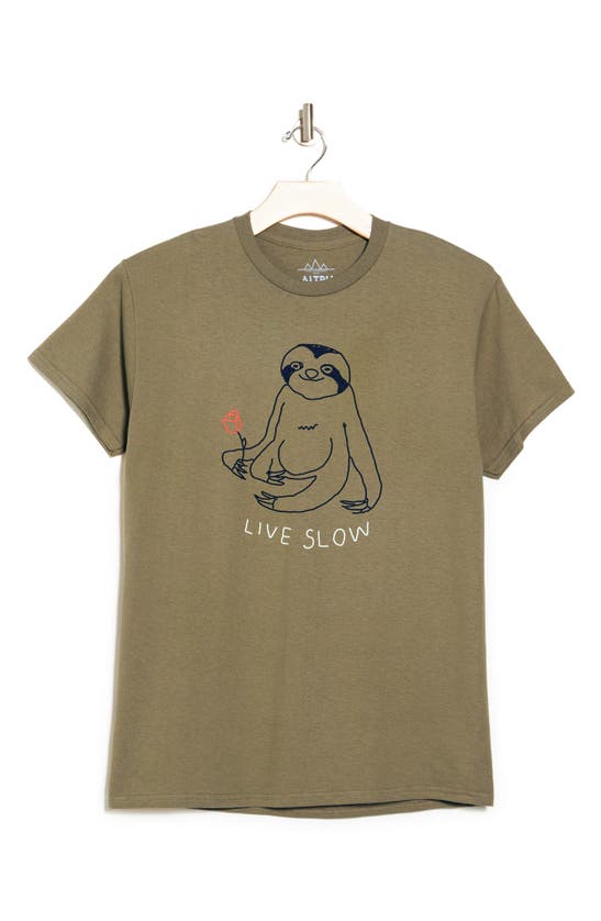 Shop Altru Live Slow Graphic T-shirt In Prairie Dust