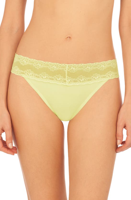 Natori Bliss Perfection Thong In Lime Cream