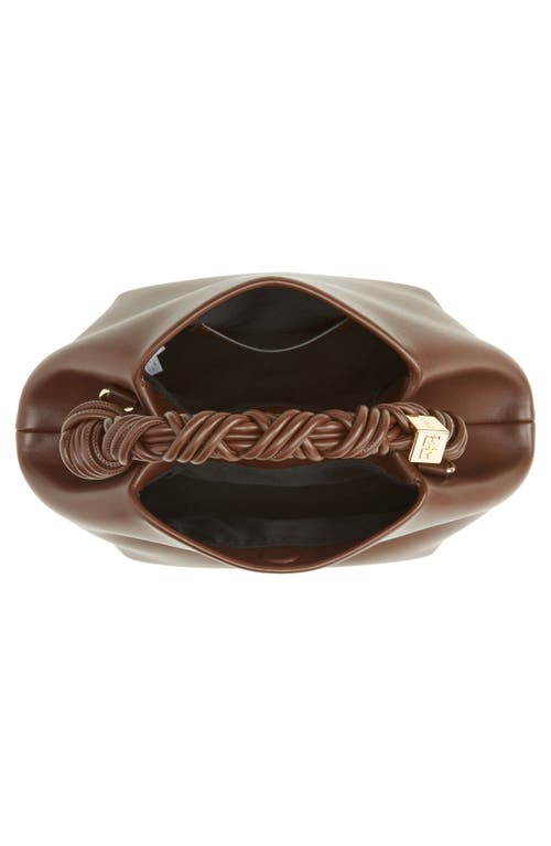 Ganni Borsa A Mano Bou Bag Small Chocolate Fondant In Chocolate Fondant