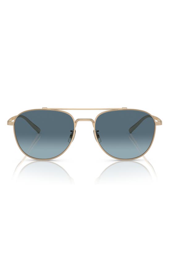 Oliver Peoples Rivetti 55mm Gradient Pilot Sunglasses In Blue Gradient