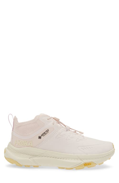 Shop Hoka Transport Chukka Gore-tex® Waterproof Running Shoe In Cosmic Pearl/oat Milk