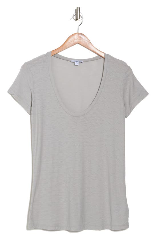 James Perse Deep V-neck T-shirt In Alm