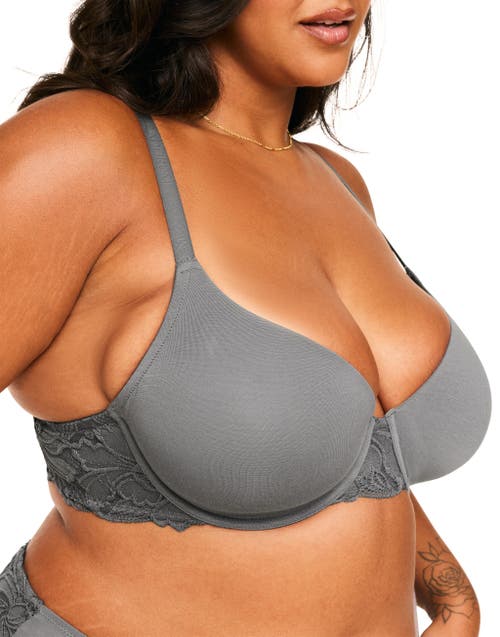 Shop Adore Me Teagan Contour Full Coverage Bra In Dark Grey