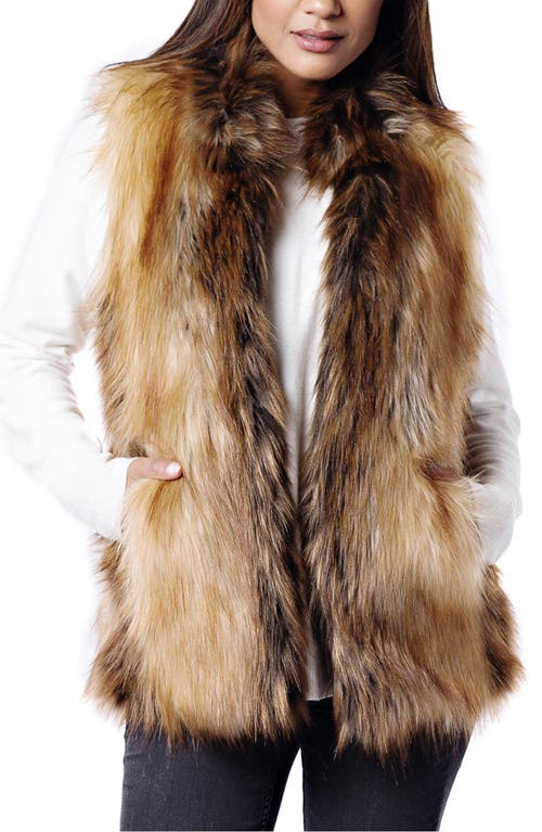 Donna Salyers Fabulous-furs Donna Salyers Fabulous Furs Limited Edition Faux Fur Vest In Red Fox