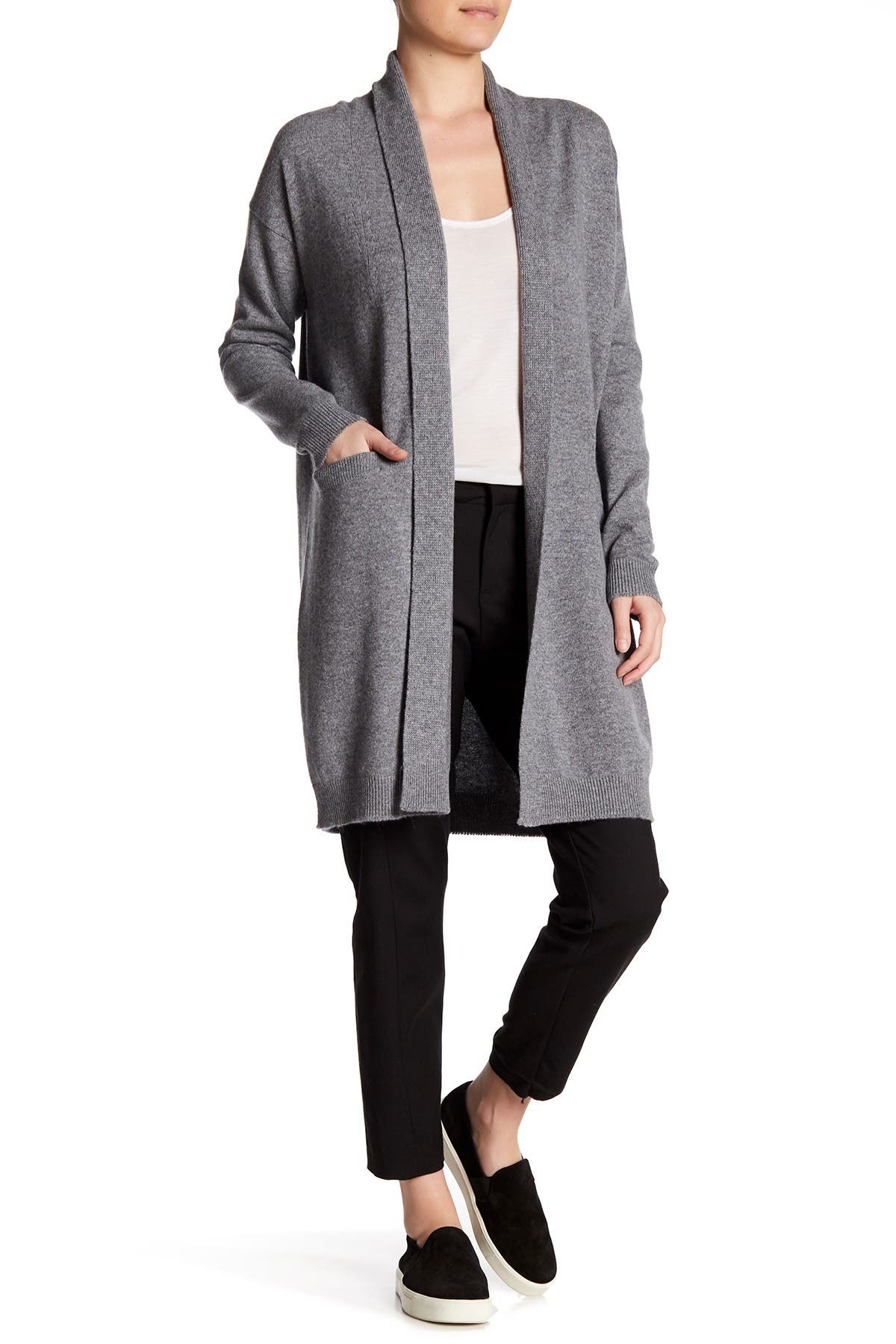 vince shawl collar cardigan