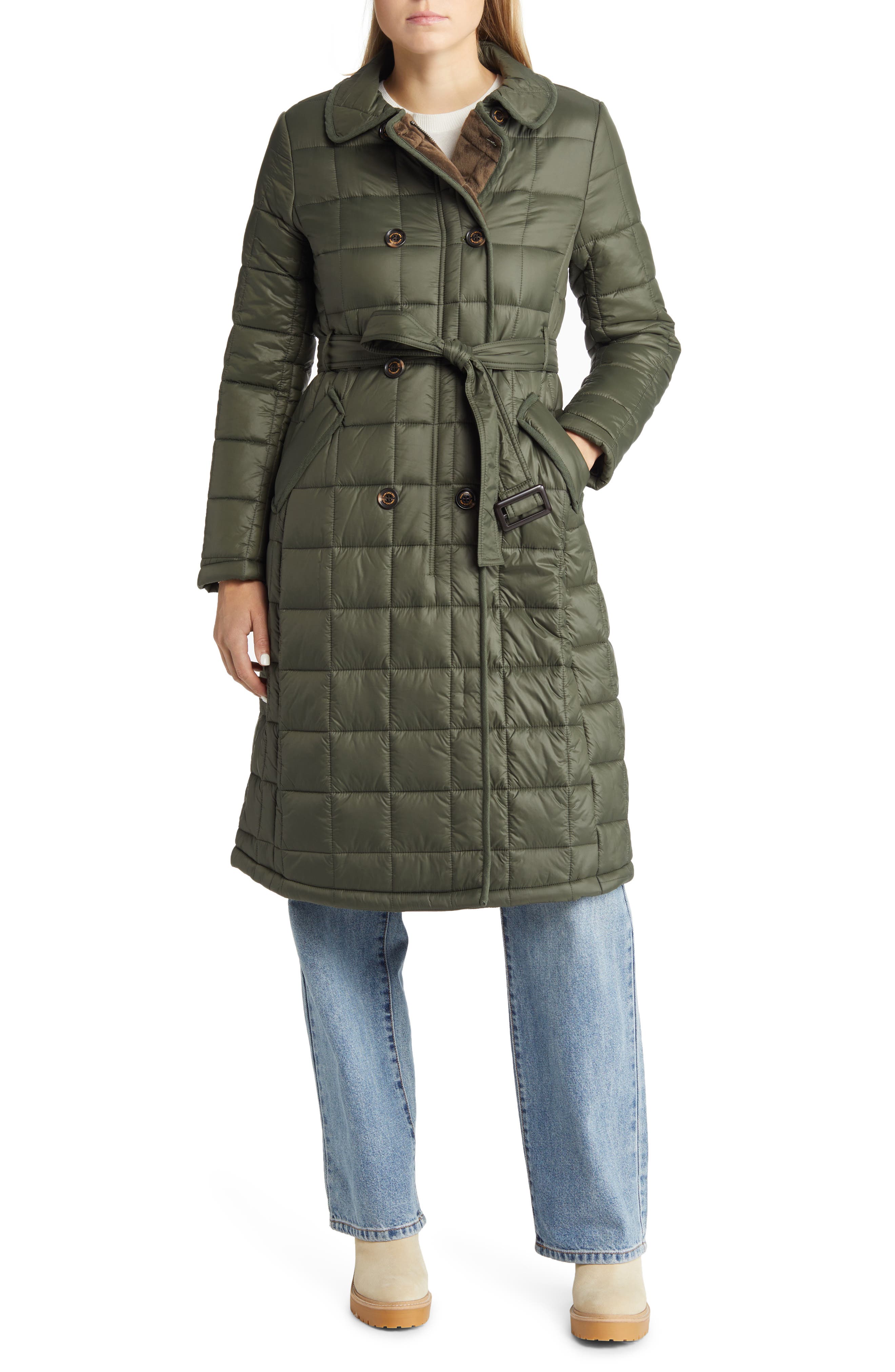 sam edelman green trench coat