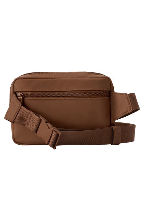 Shop Beis Béis The Nylon Belt Bag In Maple