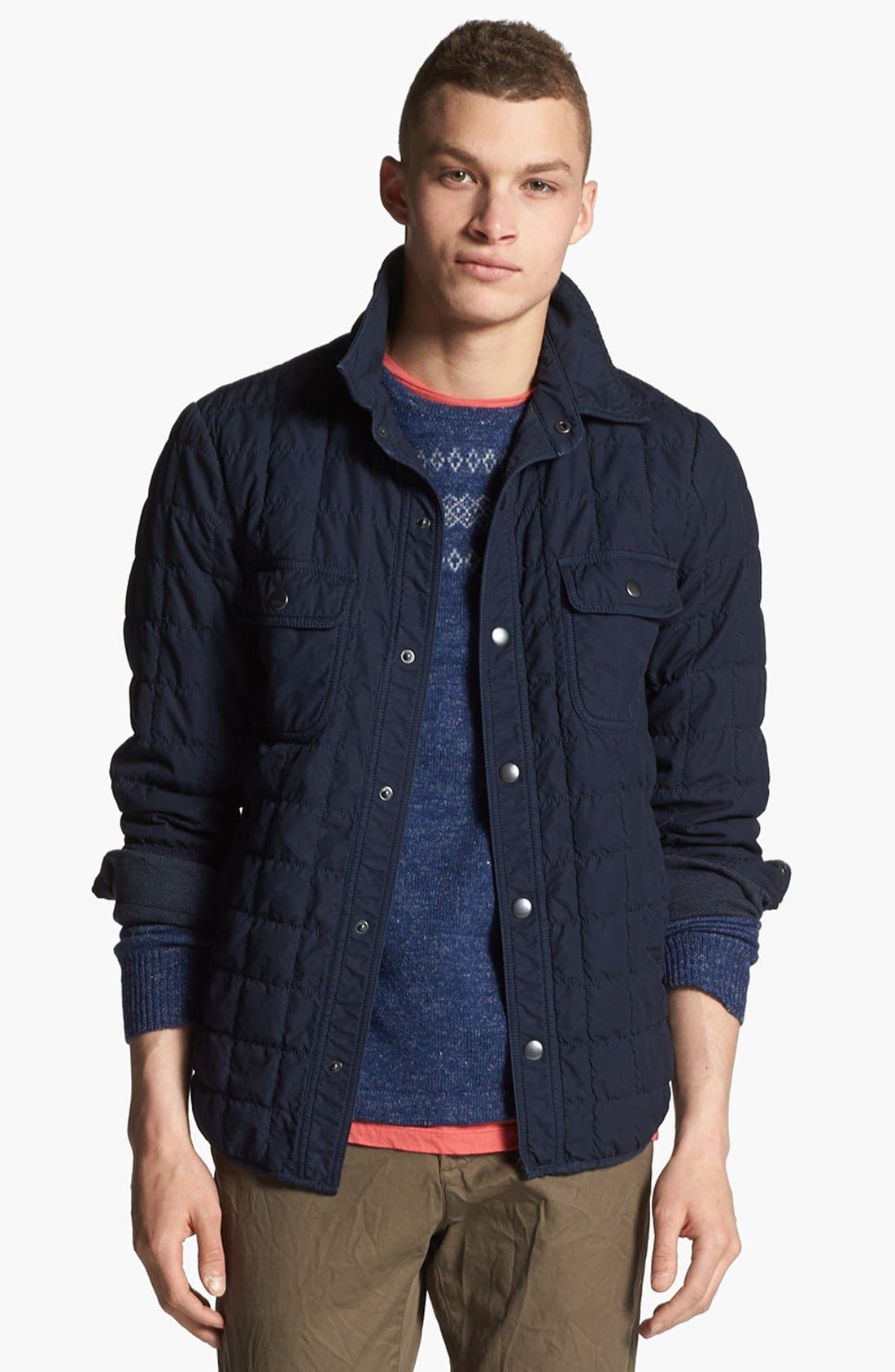 Save Khaki Quilted Cotton Jacket Nordstrom