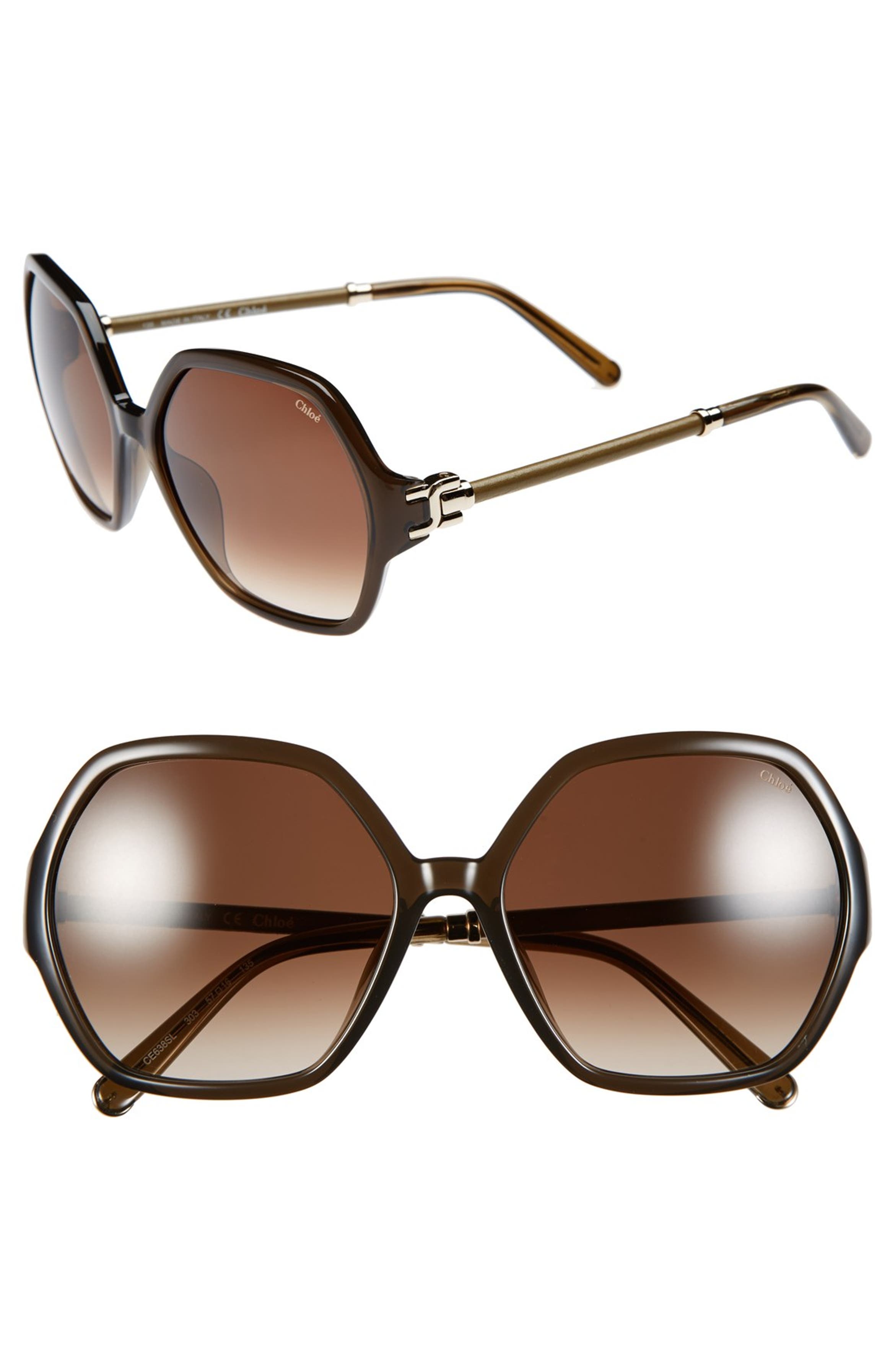 Chloé 57mm Sunglasses | Nordstrom