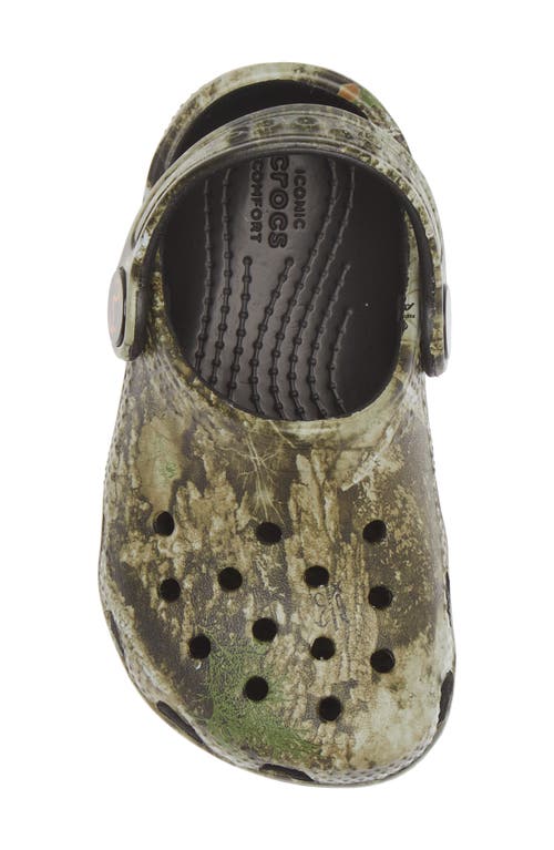Crocs X Realtree Apx® Kids' Classic Clog In Green/multi