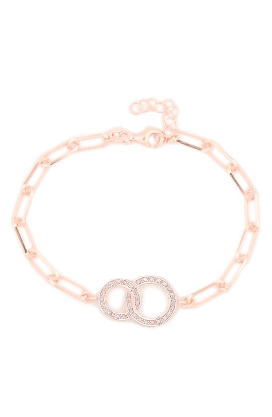 Shop Meshmerise Diamond Accent Link Bracelet In Rose
