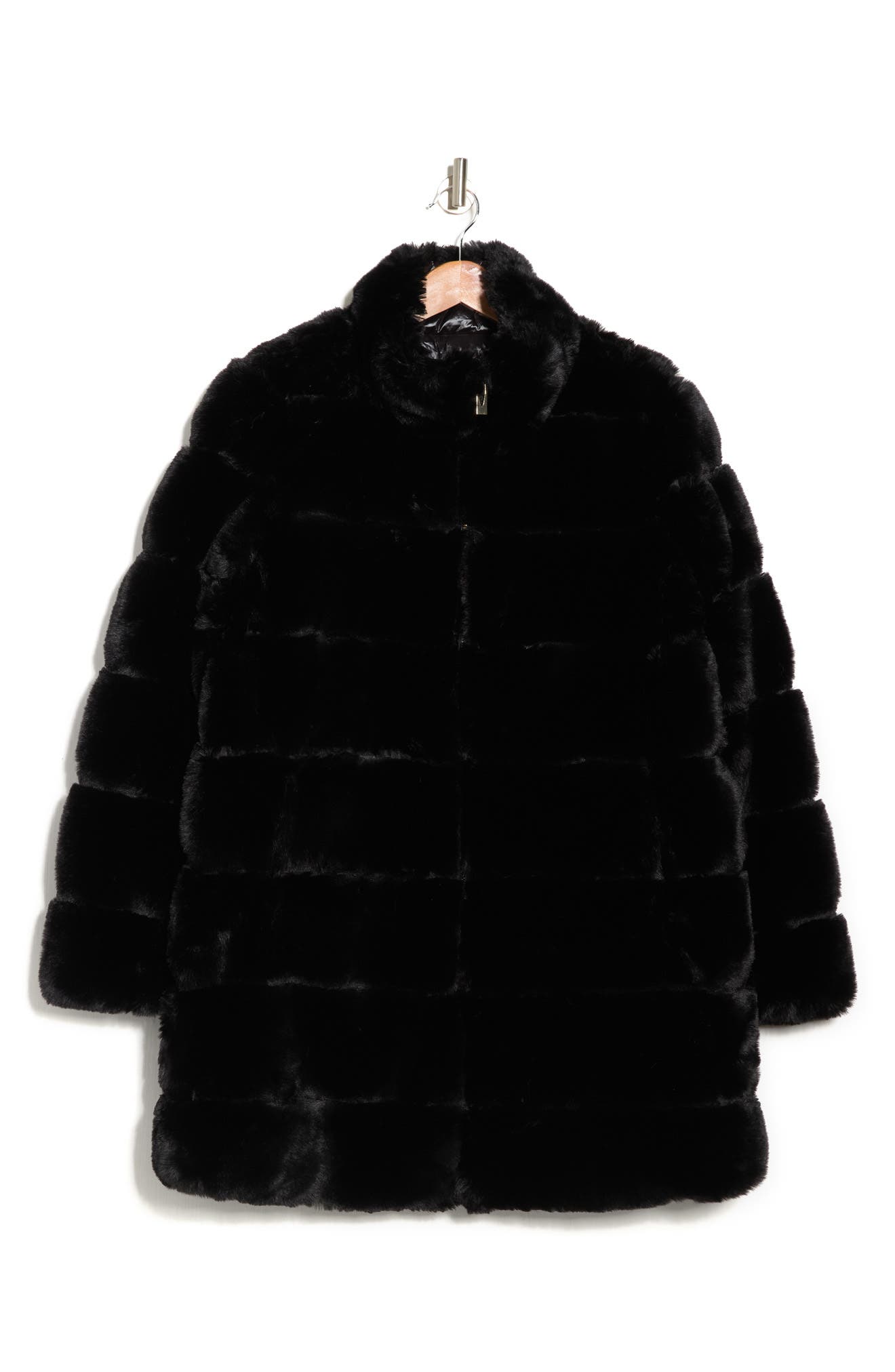 Via Spiga Reversible Faux Fur Puffer 