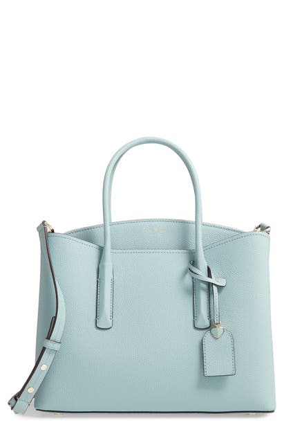 Kate Spade Large Margaux Leather Satchel In Frosted Spearmint | ModeSens