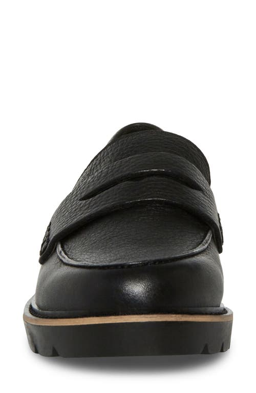 Blondo Waterproof Penny Loafer In Black Leather