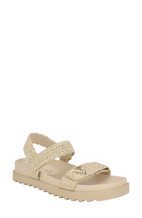 GUESS Fabrica Raffia Sandal at Nordstrom,