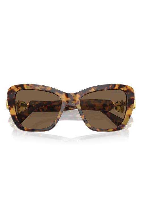 SWAROVSKI SWAROVSKI 55MM CAT EYE SUNGLASSES 